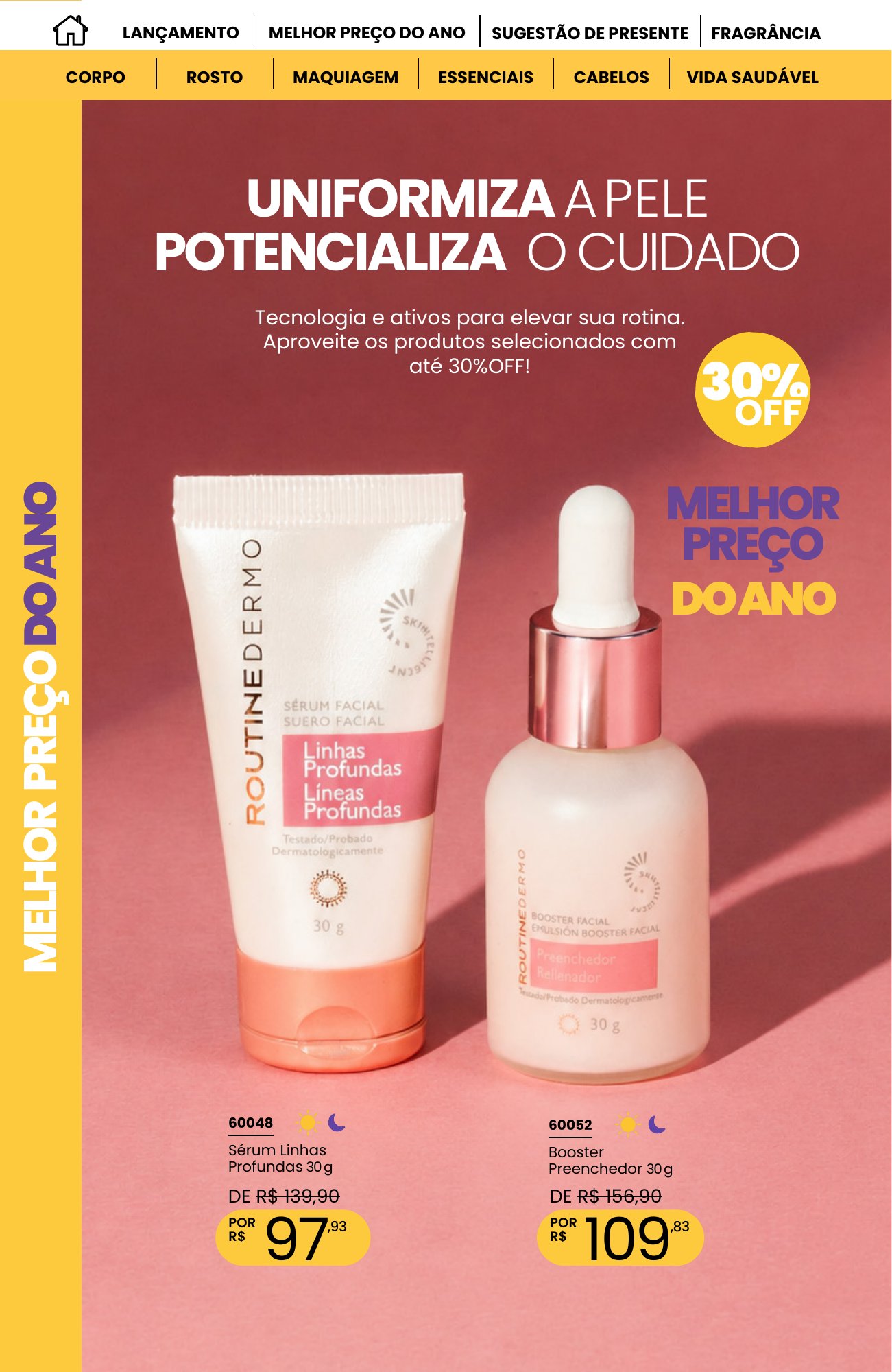 Página 4 completa do catálogo, contexto original do catálogo
