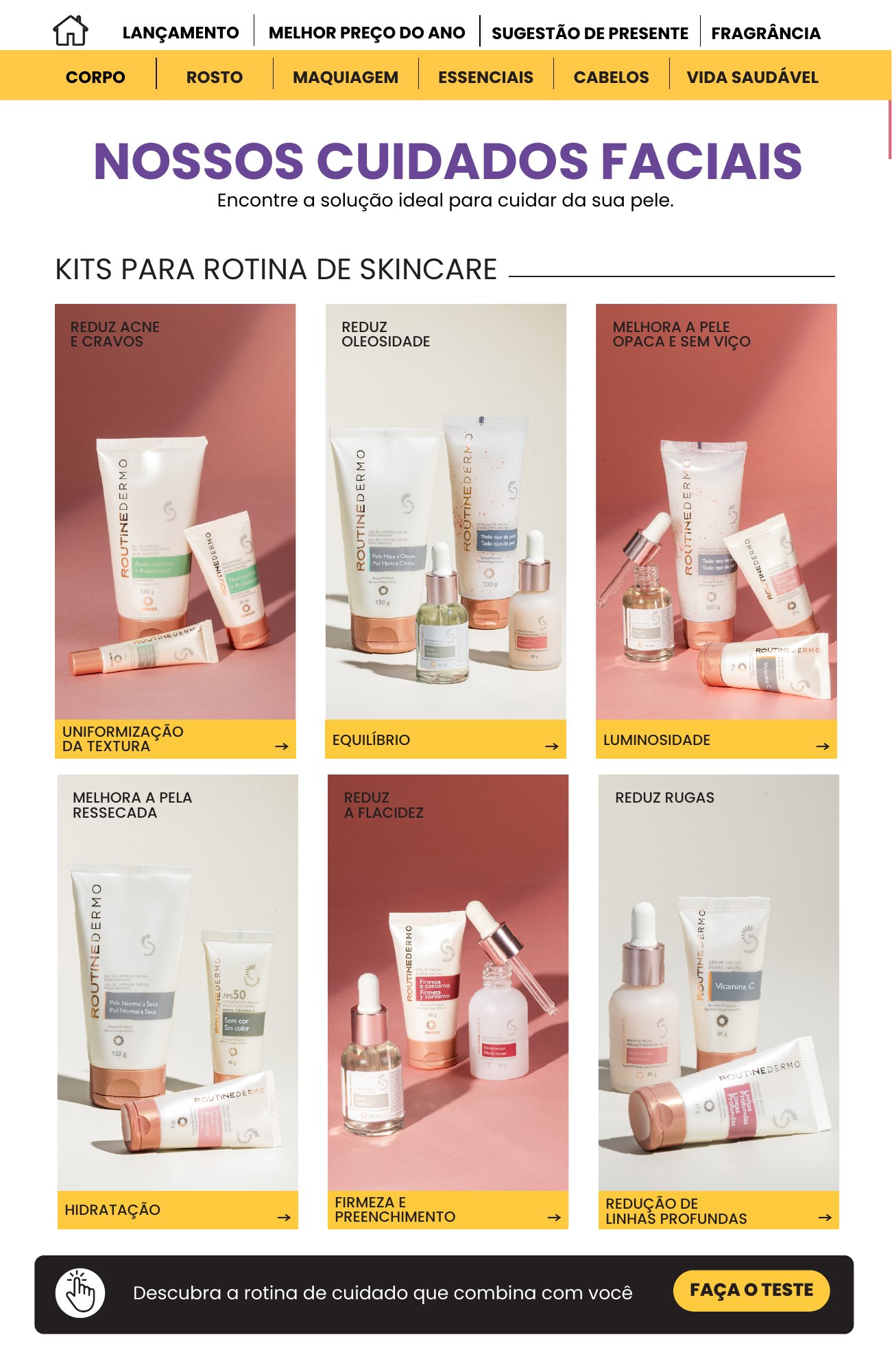 Página 6 completa do catálogo, contexto original do catálogo