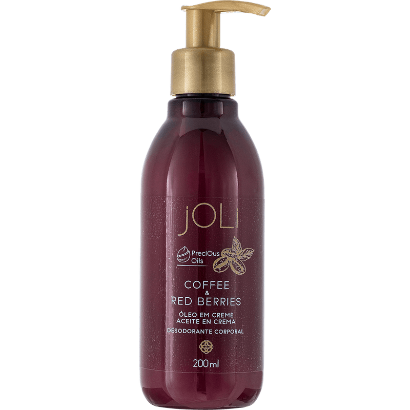 jOLi COFFEE & RED BERRIES Óleo em Creme Desodorante Corporal 200 ml · 200 ml · código 33003