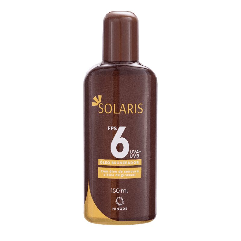 SOLARIS Óleo Bronzeador FPS6 150 ml · 150 ml · código 37004